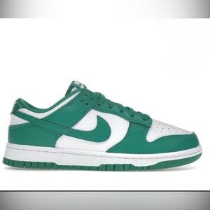 Nike Dunk Low White/Malachite Grade school boys size 6y